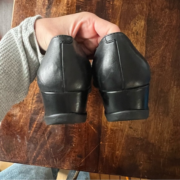 Dansko Shanda Luggage Wedge Leather Slip-On Shoes – Black, Size EU 37 (US 6.5–7) - Picture 5 of 5